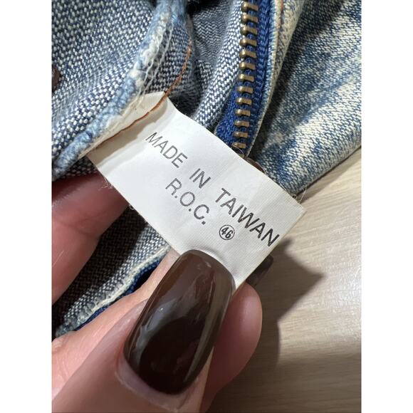 Vintage 80s Shane Denim Fannypack Acid Stone Washed Made In Taiwan - Picture 8 of 8